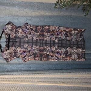 Stories gray floral sheath dress - XL